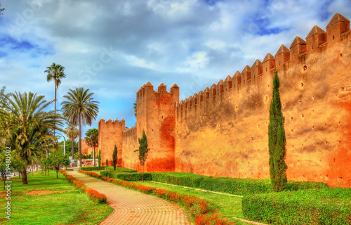 Almohad city wall of Rabat, Morocco photo