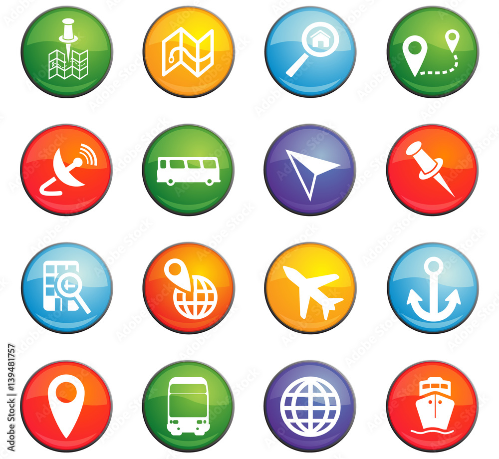 navigation icon set navigation icon set