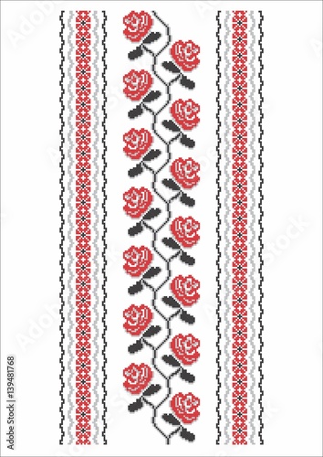 Traditional Romanian embroidery/sewingy patterns used on traditional / folk costumes, rugs, carpets and towels.