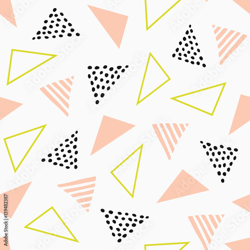 Abstract seamless pattern with geometric elements.
