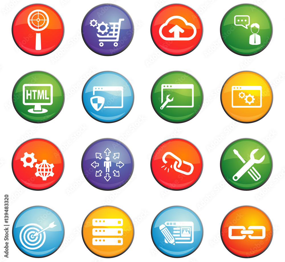seo icon set seo icon set