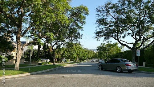 High quality video of driving car in slow motion