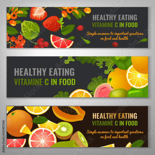 Vector Food Banners photo