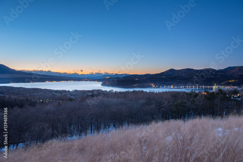 Mountain Fuji and Lake Yamanakako