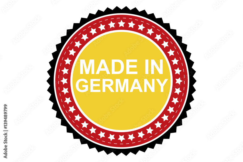 Fototapeta premium Made in Germany map, vector