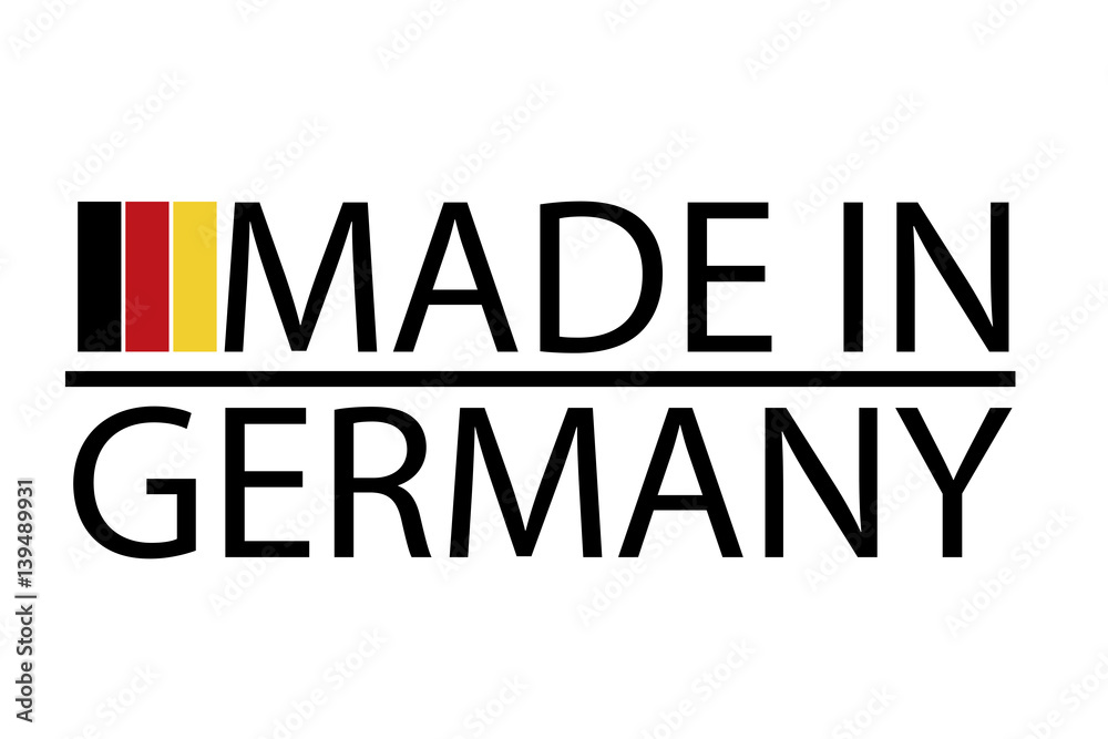 Made in Germany round logo, vector Made in Germany round logo, vector