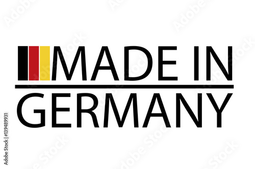 Made in Germany round logo, vector