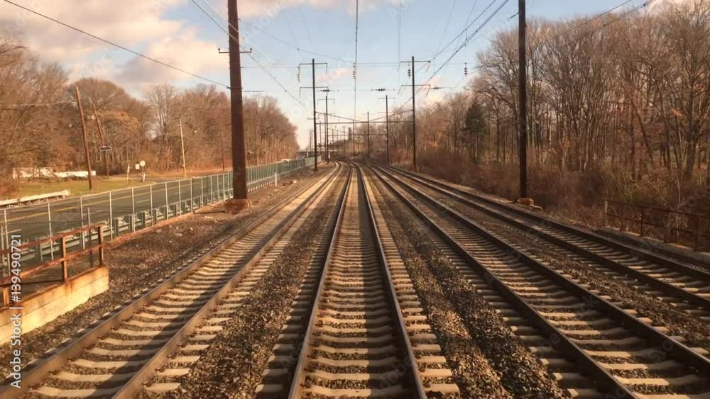 Riding the Train View of Train Tracks Riding the Train View of Train Tracks
