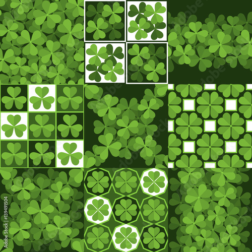 Pattern set of motifs with clover