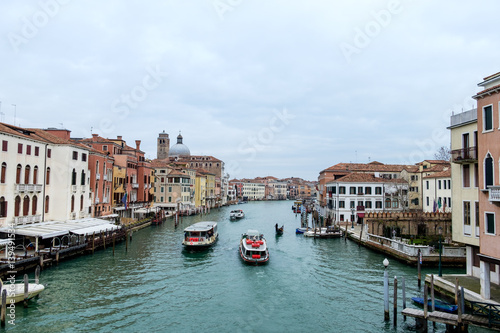 View of the Ganal Grande  Grand Canal  in Venice  Italy