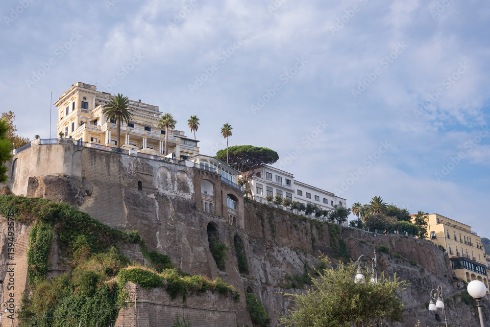 Architecture of Sorrento town in Italy