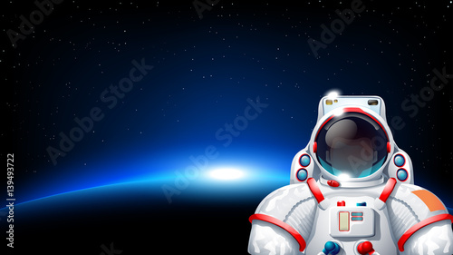 planet sun astronaut