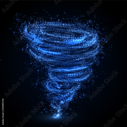 Abstract tornado swirl. Vector illutration.