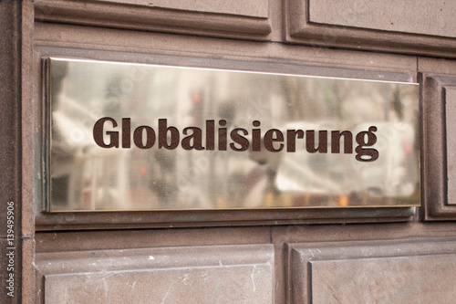 Schild 205 - Globalisierung