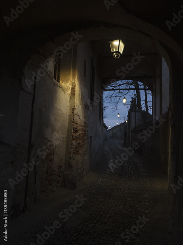 Saluzzo  typical street of the old town