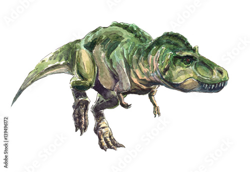 Watercolor T-rex