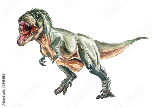 Φωτογραφία Watercolor tyrannosaurus