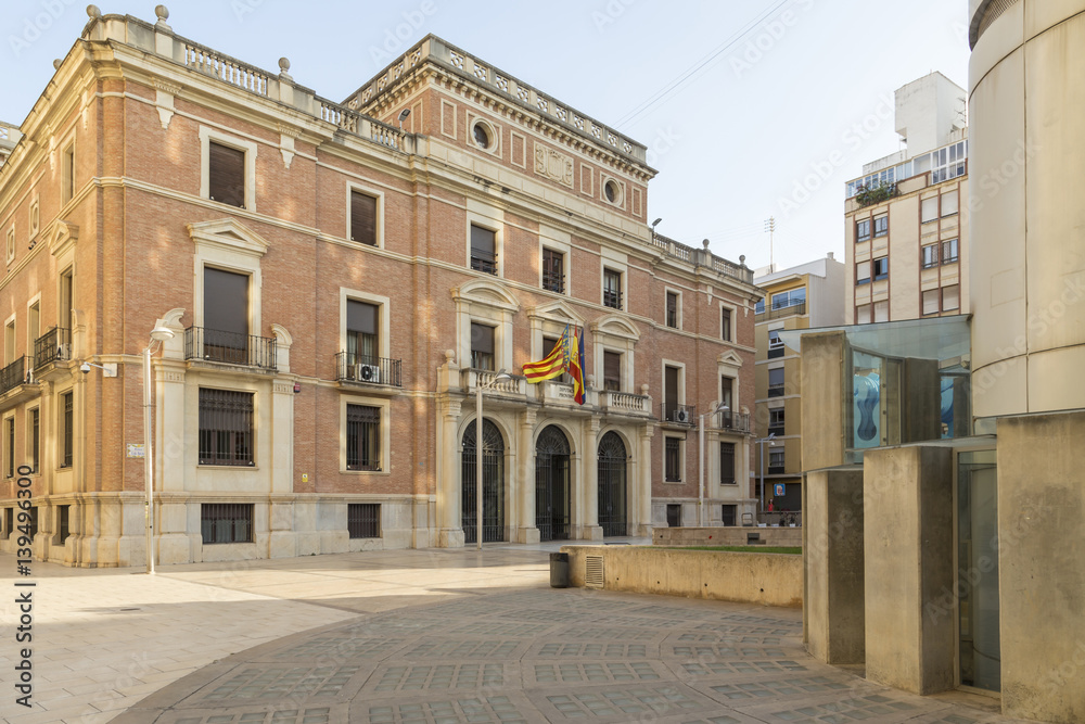 Plaza de la Diputación in Castellón de la Plana, Spain