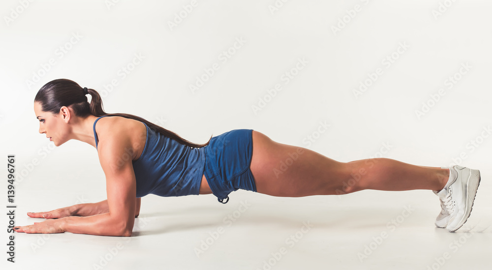 Fototapeta premium Beautiful strong woman