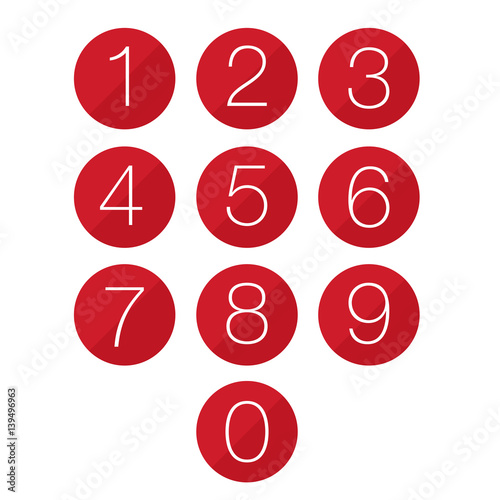Number set button