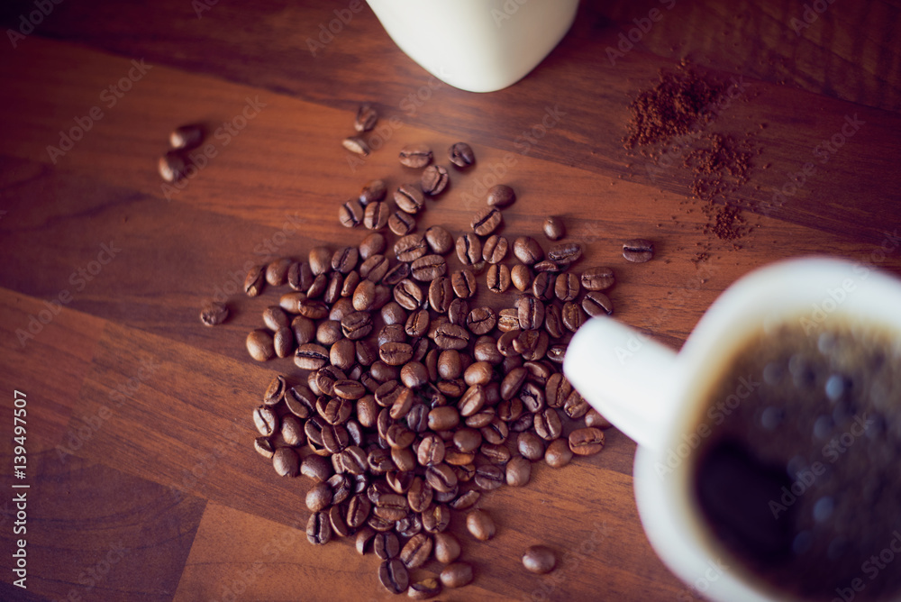 Naklejka premium Kawa