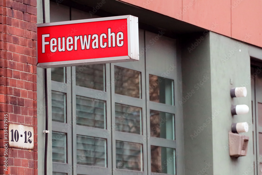 Naklejka premium Feuerwache