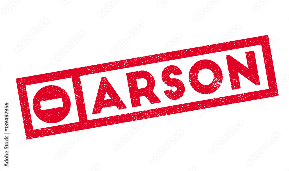 Arson rubber stamp. Grunge design with dust scratches. Effects can be easily removed for a clean, crisp look. Color is easily changed. Arson rubber stamp. Grunge design with dust scratches. Effects can be easily removed for a clean, crisp look. Color is easily changed.