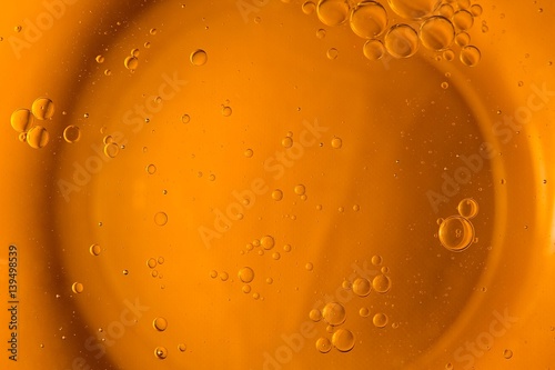 Abstract water oil bubble for background.