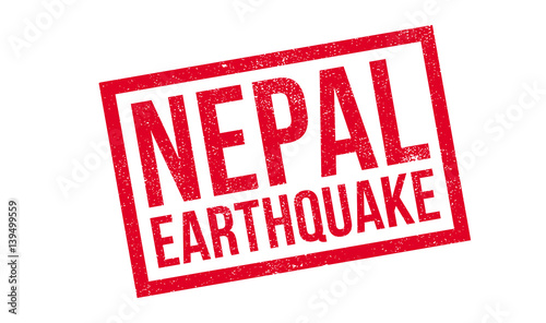 Nepal Earthquake rubber stamp. Grunge design with dust scratches. Effects can be easily removed for a clean, crisp look. Color is easily changed.