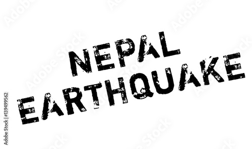 Nepal Earthquake rubber stamp. Grunge design with dust scratches. Effects can be easily removed for a clean, crisp look. Color is easily changed.