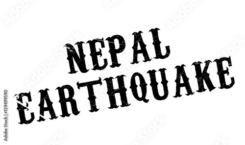 Nepal Earthquake rubber stamp. Grunge design with dust scratches. Effects can be easily removed for a clean, crisp look. Color is easily changed.