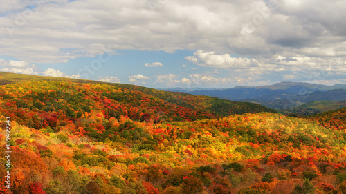 Grayson Highlands Overlook during Autumn season