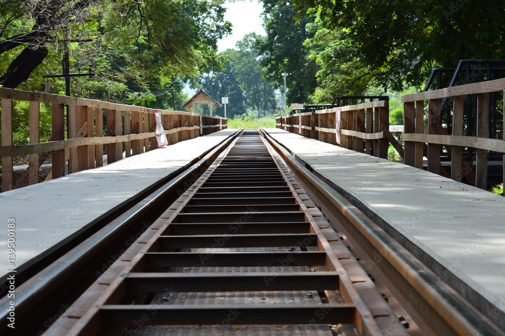 Fototapeta premium Thailand the river Kwai bridge