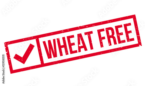 Wheat Free rubber stamp. Grunge design with dust scratches. Effects can be easily removed for a clean, crisp look. Color is easily changed.