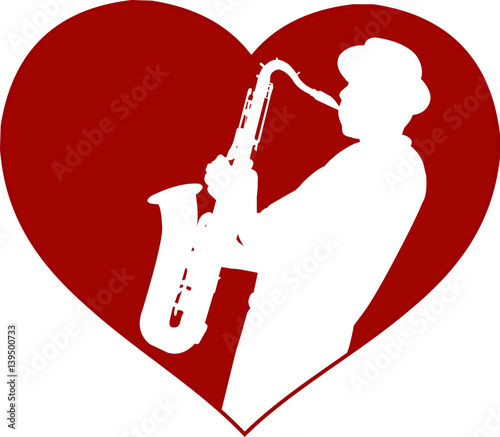love jazz concept - vector