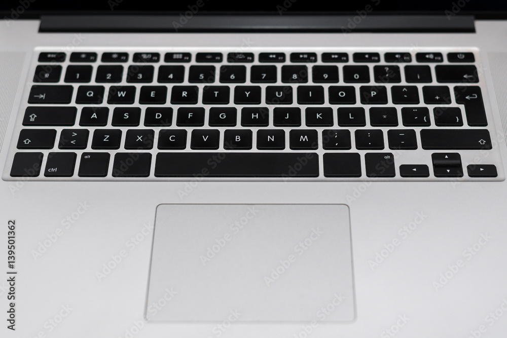 view of laptop keyboard close-up view of laptop keyboard close-up