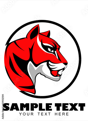 Fototapeta Naklejka Na Ścianę i Meble -  tiger, tiger head, 
