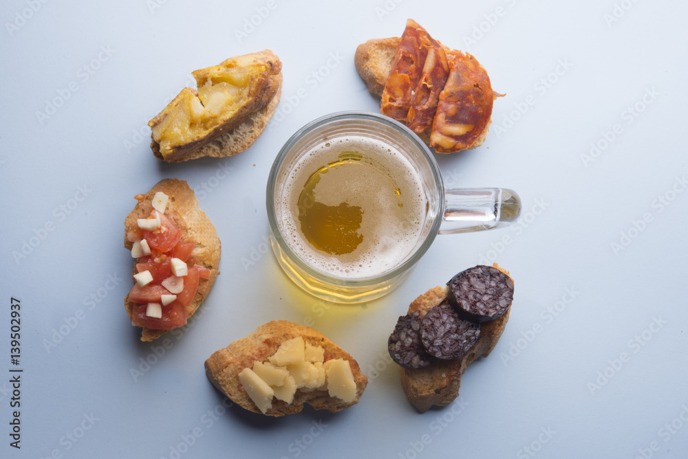 Tapas typical food in Spain Tapas typical food in Spain