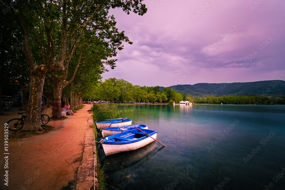 Lake Banyoles is the largest lake in Catalonia