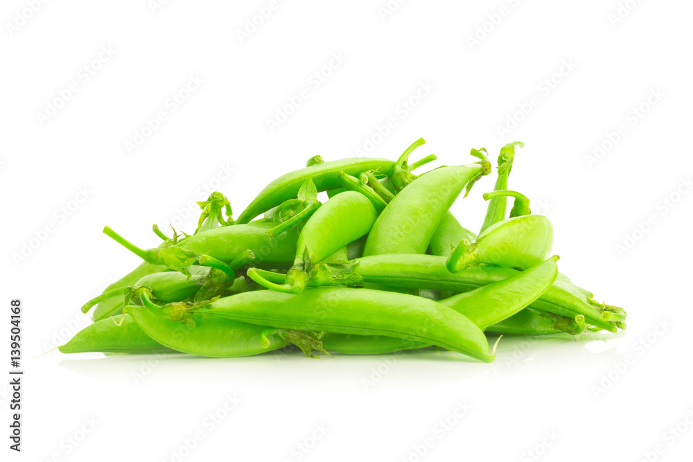 snap peas isolated on white background snap peas isolated on white background