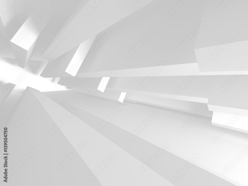 Futuristic White Architecture Design Background Futuristic White Architecture Design Background