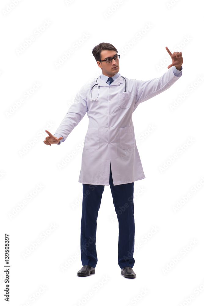 Young doctor isolated on white background Young doctor isolated on white background