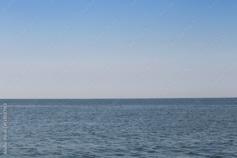 Sea and blue sky background. Sea and blue sky background.