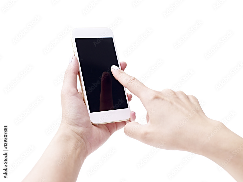 female's hand holding a cellphone female's hand holding a cellphone