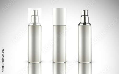 blank cosmetic bottles
