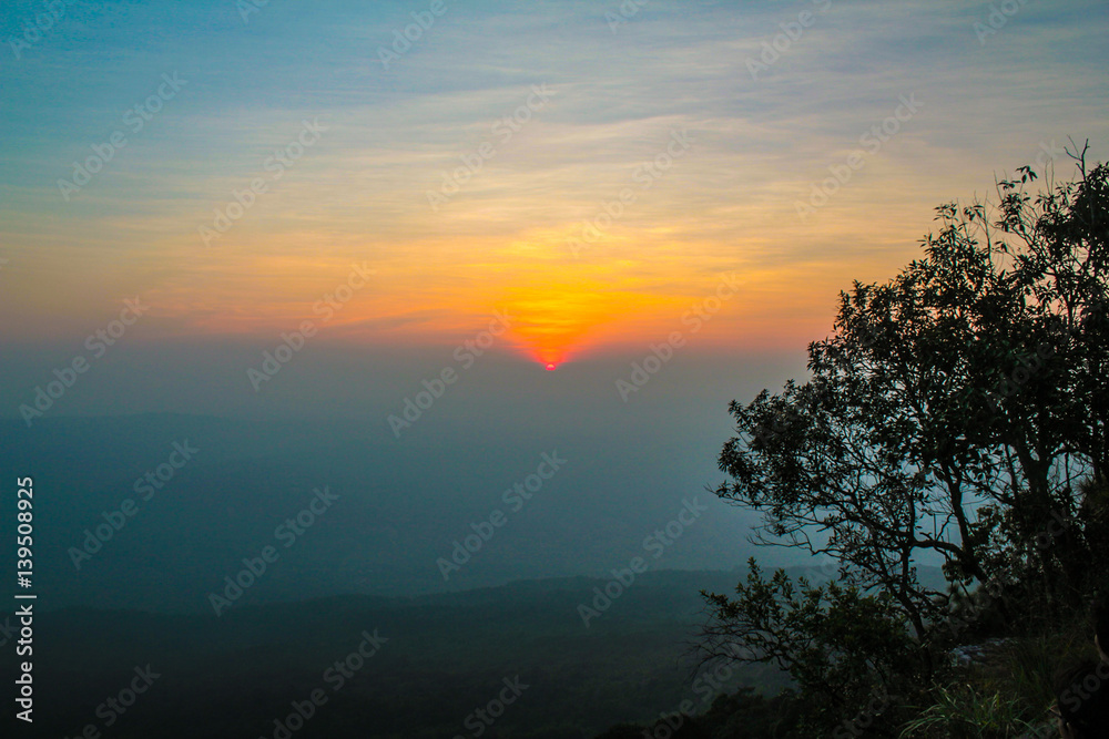 Sunshine with amazing sky