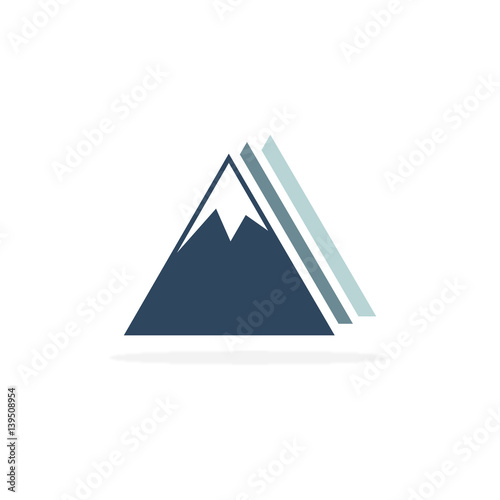 Free Download mountain abstract business triangle logo - GFXLoad