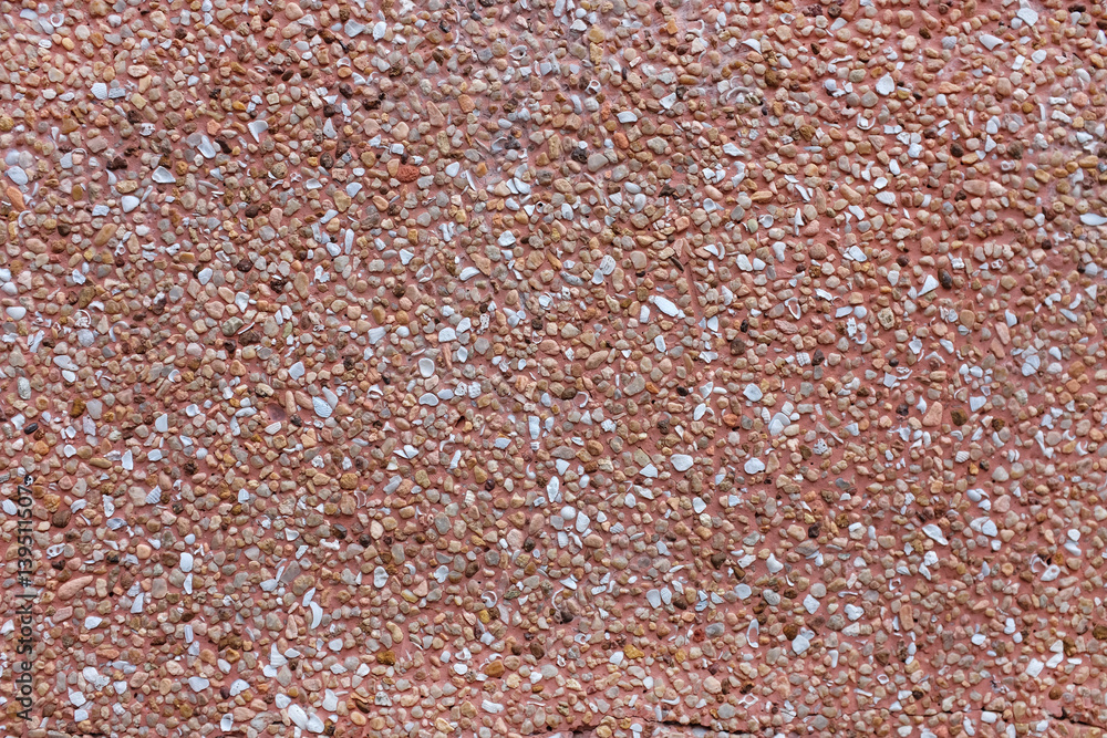 Fototapeta premium surface and texture of fine mix size gravel wall