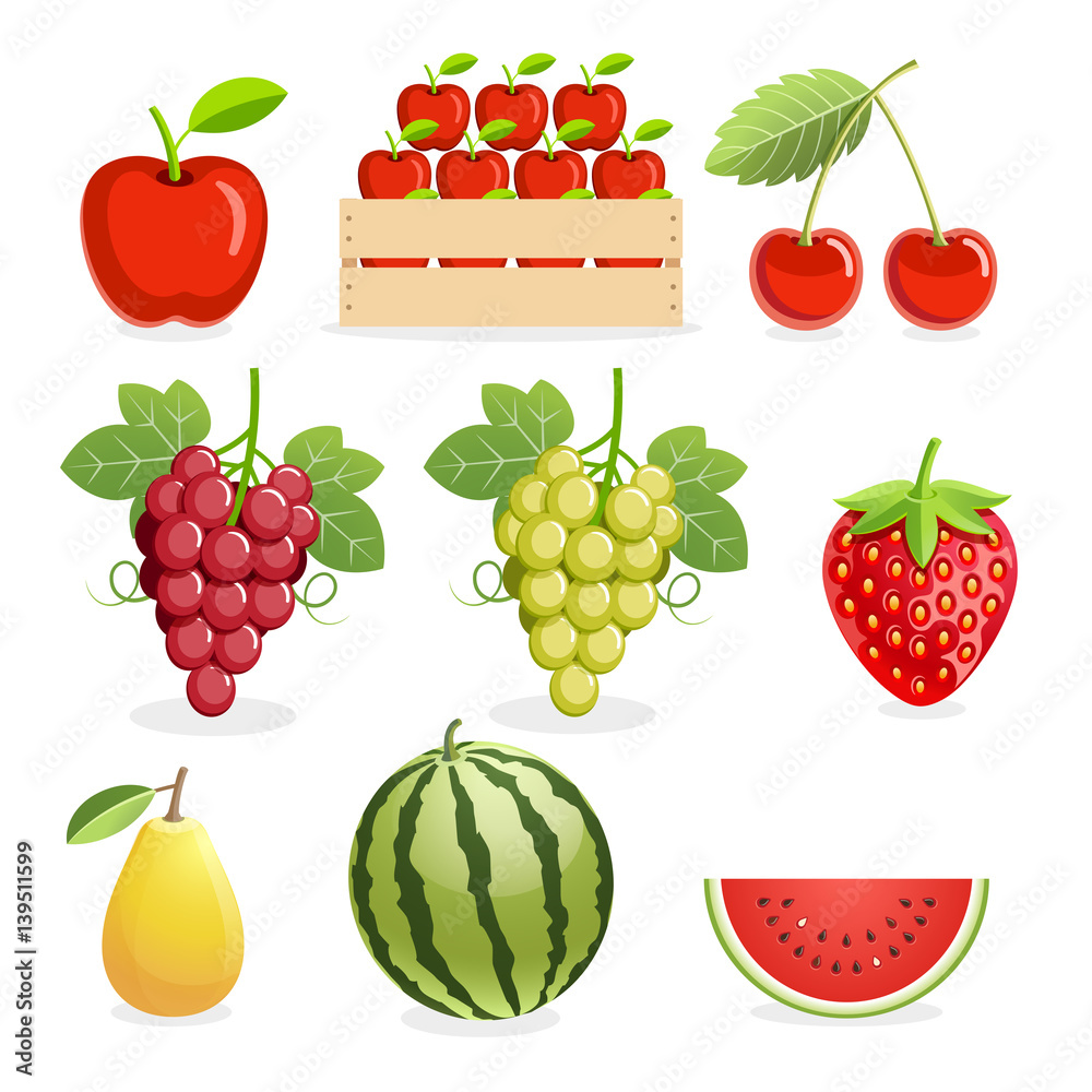 Pineapple and banana fruit. Vector illustration. Pineapple and banana fruit. Vector illustration.