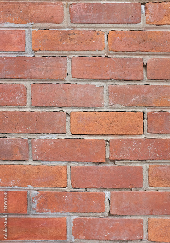 Close up old vintage brick wall